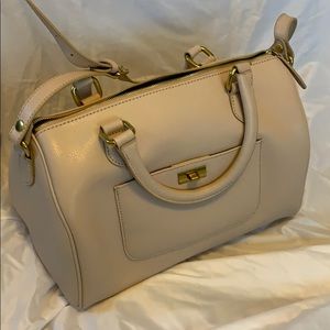 JCrew Factory Leather Dorset Satchel: Pale Blossom